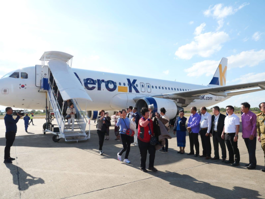 Direct Charter Flight from Incheon Lands Safely in Pakse